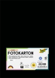 Dekorkarton, 2 oldalas, A4, 300 g, 50 lap, FOLIA, fekete (FL6145090)