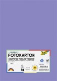 Dekorkarton, 2 oldalas, A4, 300 g, 50 lap, FOLIA, ibolyakék (FL6145037)