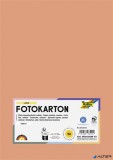 Dekorkarton, 2 oldalas, A4, 300 g, 50 lap, FOLIA, lazacszínű