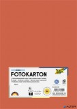 Dekorkarton, 2 oldalas, A4, 300 g, 50 lap, FOLIA, narancssárga