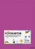 Dekorkarton, 2 oldalas, A4, 300 g, 50 lap, FOLIA, sötétrózsaszín
