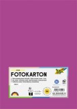 Dekorkarton, 2 oldalas, A4, 300 g, 50 lap, FOLIA, sötétrózsaszín (FL6145021)