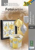 Dekorkarton tömb, A4, 300 g, 10 lap, FOLIA, arany-ezüst