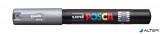 Dekormarker, 0,7-1,0 mm, UNI "Posca PC-1M", ezüst