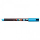 Dekormarker, 0,7 mm, UNI "Posca PC-1MR", világoskék