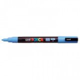 Dekormarker, 0,9-1,3 mm, UNI "Posca PC-3M", égszínkék