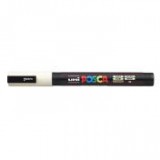 Dekormarker, 0,9-1,3 mm, UNI "Posca PC-3M", elefántcsont