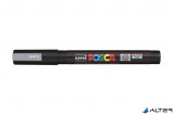 Dekormarker, 0,9-1,3 mm, UNI "Posca PC-3M", ezüst