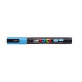 Dekormarker, 0,9-1,3 mm, UNI "Posca PC-3M", világoskék
