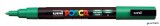 Dekormarker, 0,9-1,3 mm, UNI "Posca PC-3M", zöld