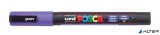 Dekormarker, 0,9-1,3 mm, UNI "Posca PC-3ML", fényes lila