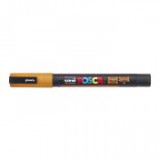 Dekormarker, 0,9-1,3 mm, UNI"Posca PC-3ML", fényes narancs