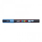 Dekormarker, 0,9-1,3 mm, UNI"Posca PC-3ML", fényes világoskék
