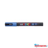 Dekormarker 0,9-1,3mm, Uni-Posca PC-3ML csillámló kék