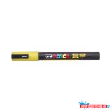 Dekormarker 0,9-1,3mm, Uni-Posca PC-3ML csillámló sárga