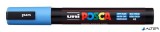 Dekormarker, 1,8-2,5 mm, UNI "Posca PC-5M", égszínkék