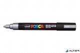 Dekormarker, 1,8-2,5 mm, UNI "Posca PC-5M", ezüst