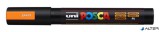 Dekormarker, 1,8-2,5 mm, UNI "Posca PC-5M", fluor narancs