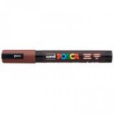 Dekormarker, 1,8-2,5 mm, UNI "Posca PC-5M", kakaó barna