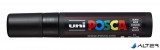 Dekormarker, 15 mm, vágott, UNI "Posca PC-17K", fekete