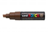 Dekormarker, 8 mm, vágott, UNI Posca PC-8K, barna (TUPC8KB)
