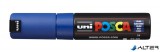 Dekormarker, 8 mm, vágott, UNI "Posca PC-8K", kék