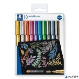Dekormarker készlet, 1-2 mm, kúpos, STAEDTLER "8323", 10 különböző szín