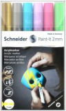 Dekormarker készlet, akril, 2 mm, SCHNEIDER Paint-It 310, 6 különböző szín (TSC310V62)