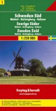 Dél-Svédország: Malmö-Helsingborg-Kalmar (Svédország 1) térkép - f&b AK 0667