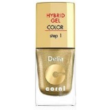 DELIA COSMETICS Delia hybrid gel arany színű körömlakk 11ml 28