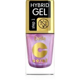 DELIA COSMETICS Delia hybrid gel csillámos világoslila színű körömlakk 11ml 105