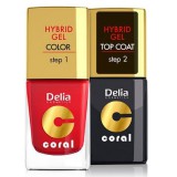 DELIA COSMETICS Delia hybrid gel fekete színű körömlakk 11ml 26