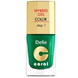 DELIA COSMETICS Delia hybrid gel metálzöld színű körömlakk 11ml 10