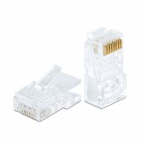 DELIGHT 05232C 8P8C moduláris dugó - átmenő - UTP CAT6 RJ45