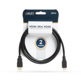 Delight 20318 HDMI apa - mini HDMI apa, 2 m, 1080p Fekete kábel