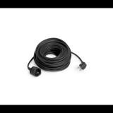 Delight 20504BK 250V Hálózati lengő hosszabbító 10m - Fekete (20504BK)