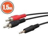 Delight 3,5 jack/2RCA audio kábel 1,5m 20122