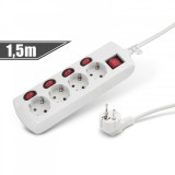 Delight 4-es elosztó 4+1 kapcsolóval (20247)