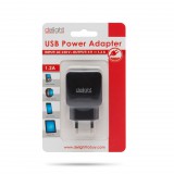 Delight 55045-1BK hálózati adapter 1x USB fekete (55045-1BK) - Töltők