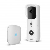 DELIGHT 55386WH Smart Wi-Fi-s videó kaputelefon szett - akkumulátoros - MicroSD, FHD, PIR - fehér
