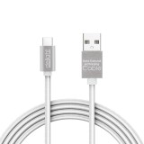 DELIGHT 55442C-WH USB - USB Type-C Adatkábel LED 1m fehér