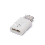 Delight 55448 MicroUSB adapter iPhone Lightning fehér (55448)