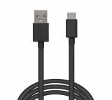 Delight 55550BK-2 Adatkábel - USB Type-C - fekete - 2 m