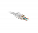 Delight 8P8C moduláris dugó - átmenő - CAT5e RJ45