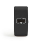 Delight hálózati adapter Type-C PD18W gyorstöltéssel fekete (55043BK) (55043BK) - Töltők