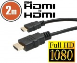 Delight HDMI kábel HDMI M - mini HDMI M 2m Black 20318 (20318) (RR)