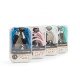 Delight iPhone adatkábel szilikon bevonat 2m (vegyes szín) 55438A