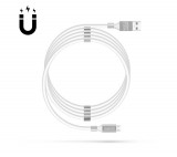 Delight Mágneses adatkábel - MicroUSB - 2A - fehér