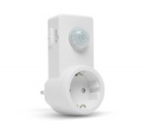 Delight Mozgásérzékelő konnektor - 120° - max 10 m - max 1200W - IP20 - fehér