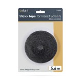 Delight Öntapadós szúnyogháló-rögzítőszalag fekete 5.6 m